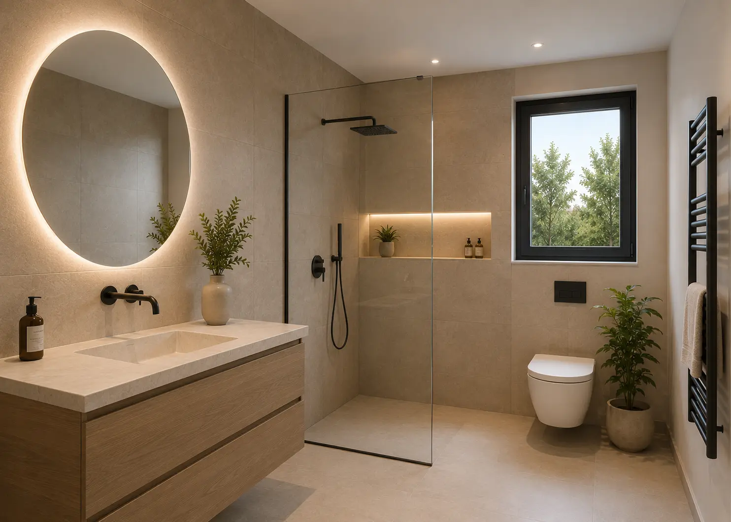 Modern renoviertes Badezimmer in Valencia