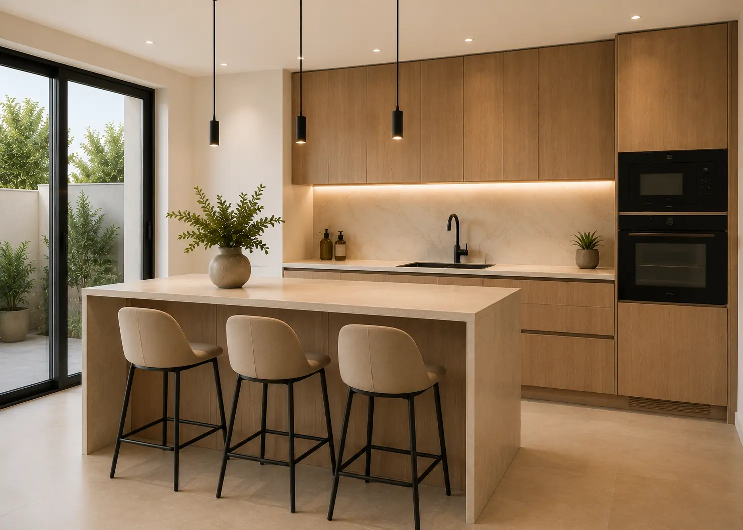 Moderne Küche nach Renovierung in Valencia